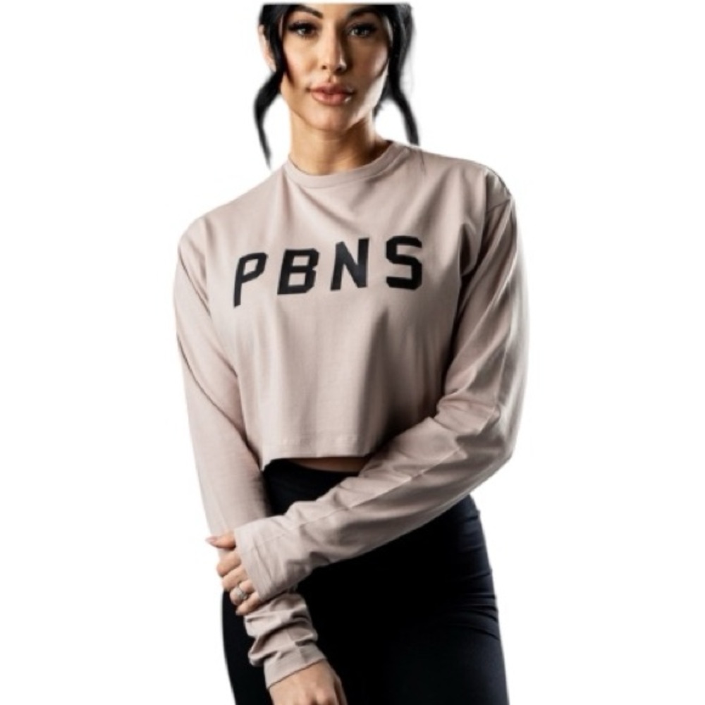 Alphalete PBNS Crop Top Long Sleeve-Small